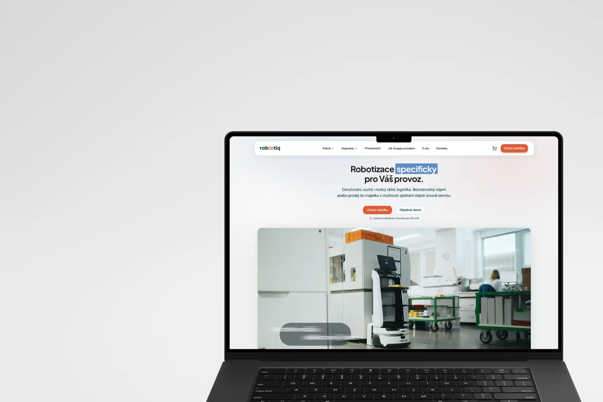 B2B web, který pomáhá zorientovat se v robotizaci