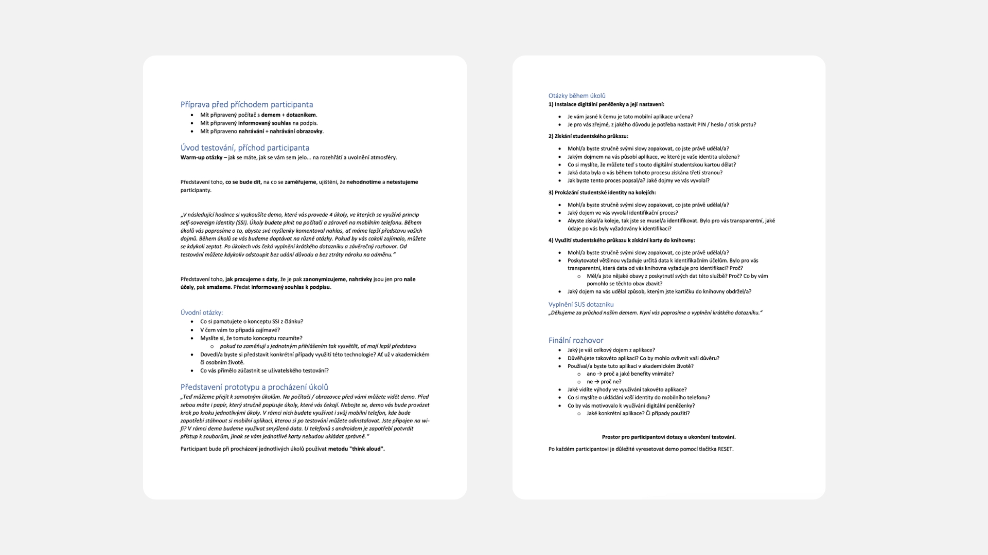 Uživatelské testování pro testujícího